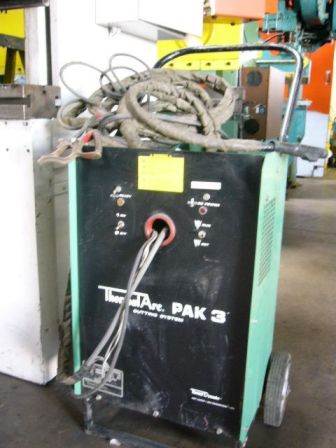 PLASMA CUTTER, THERMAL ARC, PORTABLE, 1/8" CAP, MODEL#PAK 3, USED