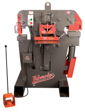 EDWARDS 60-TON IRONWORKER, 1-PHSE, MODEL#JAWS-60TON, **NEW**