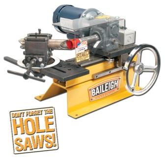 BAILEIGH 110V TABLETP HOLESAW TUBE/PIPE NOTCHER, MODEL#TN300, 3/4 TO 3" **NEW**