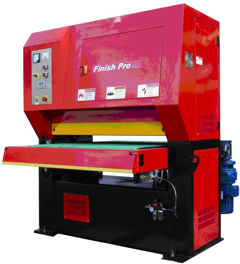 40", FINISH PRO FP-4075, Dry Type Line Graining/Deburring/Finishing Machine