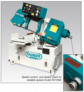 12&quot;, CLAUSING KALAMAZOO 12&quot; SEMI-AUTO HORZ BANDSAW, MODEL#KC12SA, **NEW**