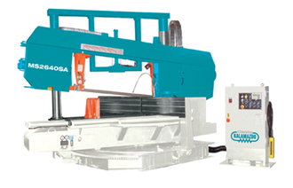 26", CLAUSING KALAMAZOO SEMI-AUTO HYD SWIVEL-HEAD TWIN-COLUMN MITRE, #MS2640SA