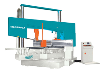 33.5", CLAUSING KALAMAZOO SEMI-AUTO HYD SWIVELHEAD TWIN-COLUMN MITRE, #MS3359SA