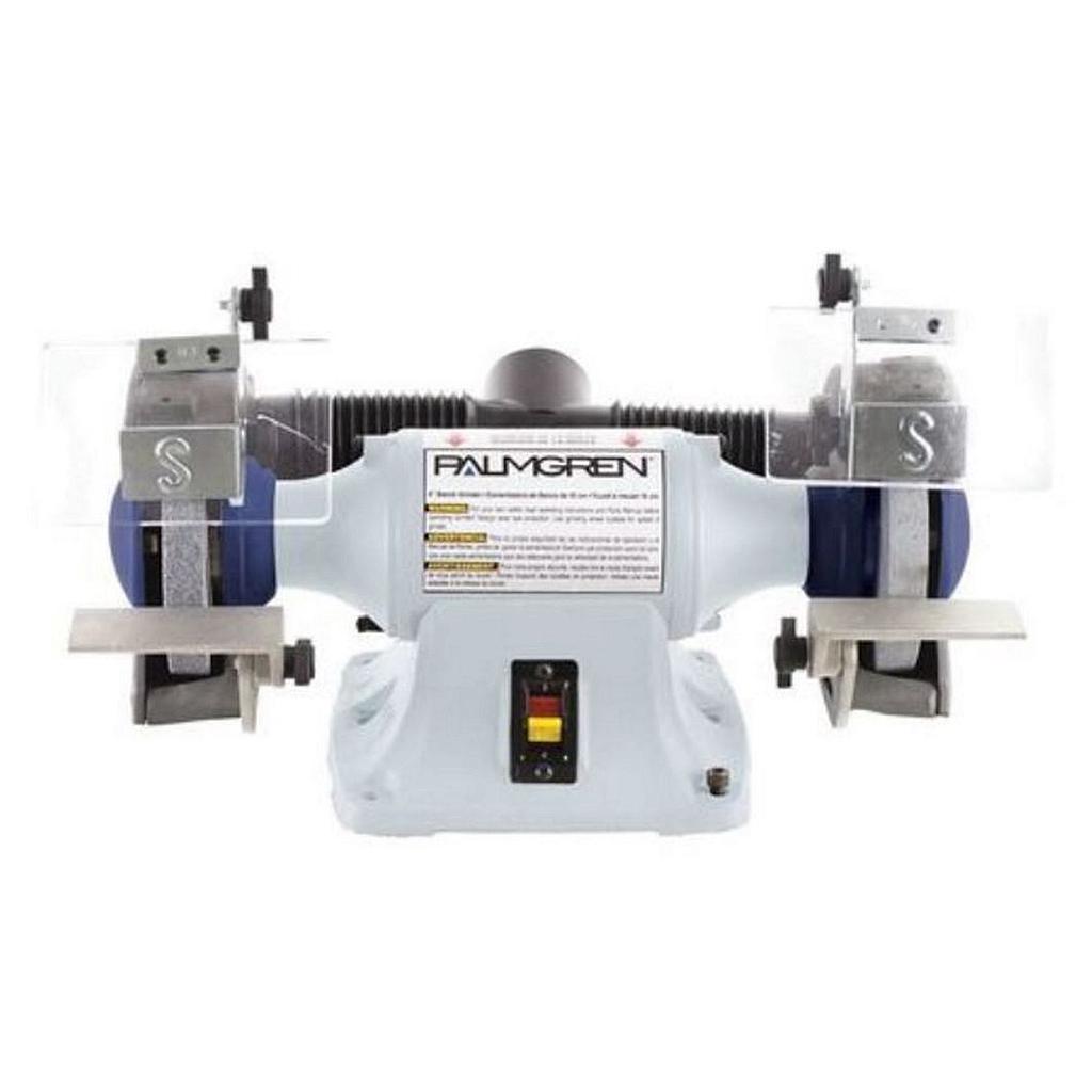 6&quot; PALMGREN BENCH GRINDER, 6&quot; 1/3HP 115/230V, MODEL#9682062 W/DUST COLLECT