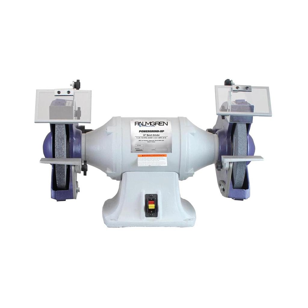 10&quot; PALMGREN BENCH GRINDER W/DUST COLLECT, 220 3 PH, MODEL#9682076, NEW