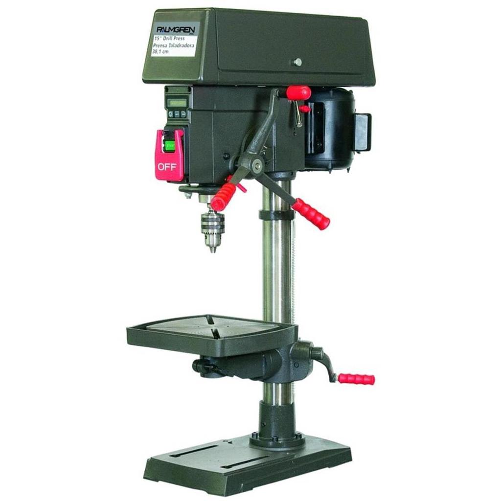 12&quot; PALMGREN 16-SPEED BENCH TOP STEP PULLEY DRILL, MODEL#9680150, NEW
