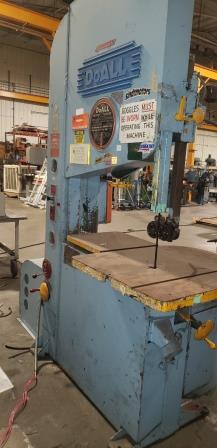 36", DOALL VERTICAL BANDSAW, MODEL#36-W, (cuts but has issues!) USED-AS-IS