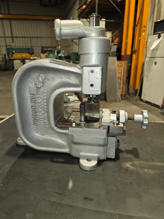 ANGLE IRON, WHITNEY MODEL#50, SQUARE COPER PUNCH, USED