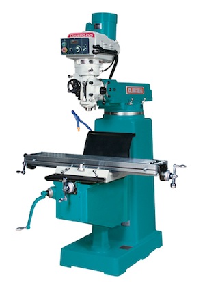 CLAUSING, VERTICAL ELECTRONIC VARI-SPD MILL, 10"X50", 3HP, MODEL#400EVS