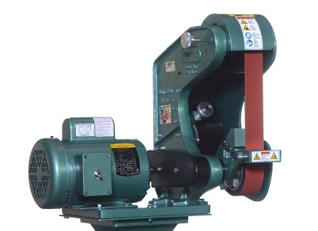 NO. 482, BURR KING 2&quot; X 48&quot; 3-WHEEL BELT GRINDER, MODEL#482, NEW