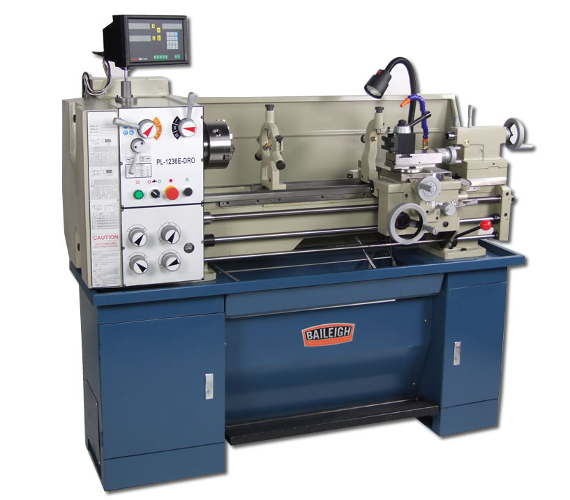 12" x 36" cc, BAILEIGH METAL LATHE W/DIGITAL READOUT, MODEL#PL-1236E-DRO *NEW*