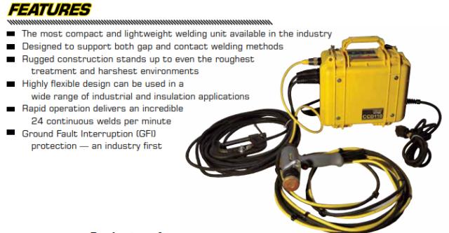 PINSPOTTER, DURODYNE COMPACT CAPACITOR DISCHARGE PINSPOTTER #27120, MODEL#CCD110
