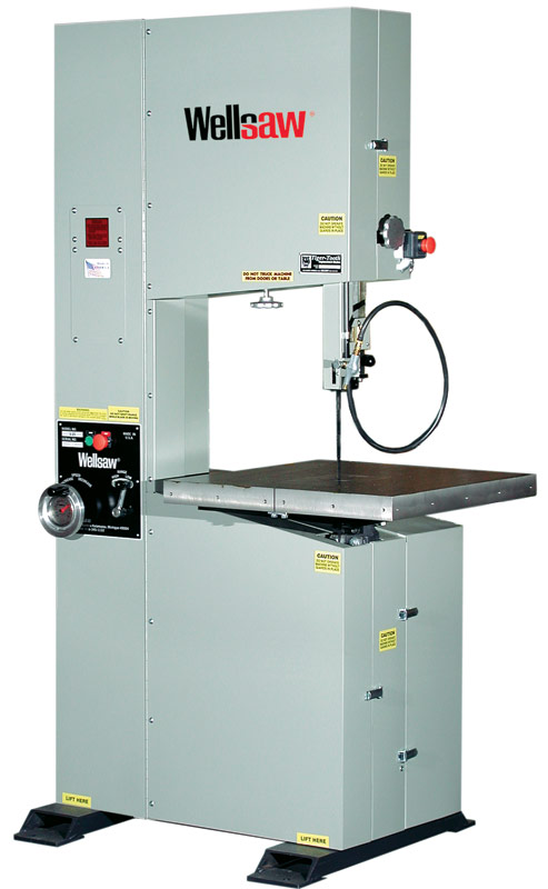 20" X 16", WELLSAW VERTICAL BANDSAW, 20"THROAT, 16" UNDERGDE, MODEL#V-20 **NEW