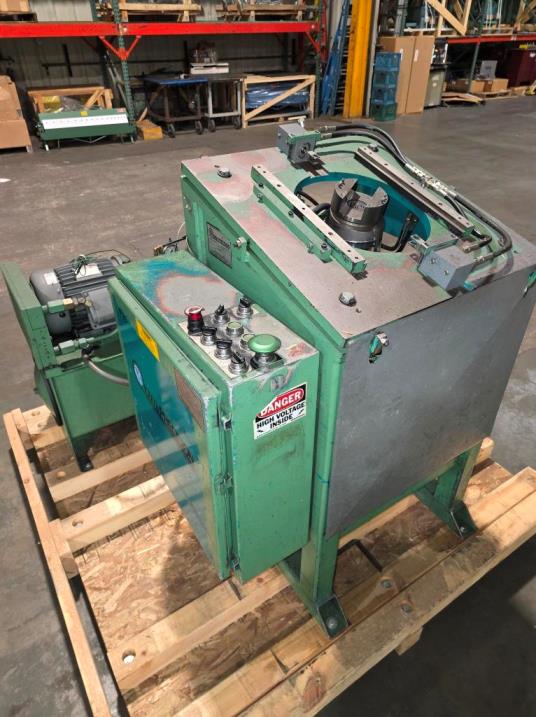 AUTOMATIC ADJUSTABLE 6&quot; ELBOW MACHINE, IOWA PRECISION, MODEL#AEM6, USED