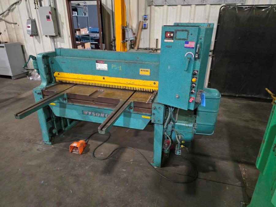10 Ga. x 52", WYSONG MECHANICAL POWER SHEAR, MODEL#1052, USED, CLEAN!