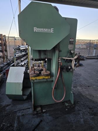 55 Ton, ROUSELLE GAP FRAME PRESS, MODEL#G1-55, NEEDS WORK