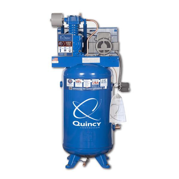 5 HP, QUINCY QT RECIPROCATING AIR COMPRESSOR, MODEL#QT-5, NEW