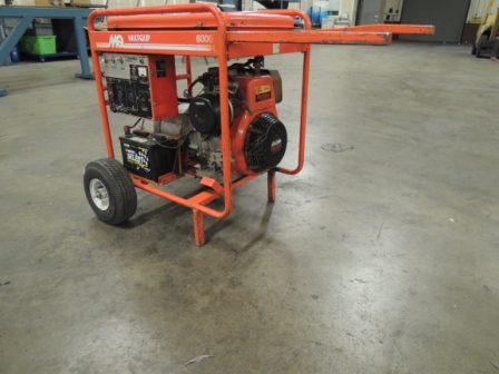 GENERATOR, MULTI QUIP 11HP, 5000 WATTS, GAS, MODEL#GA-6RZ2, USED