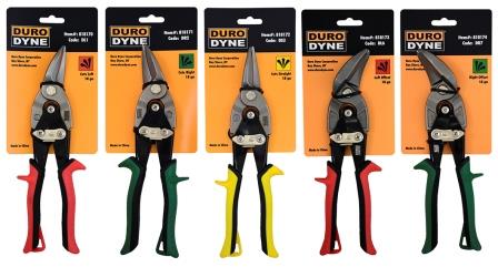 18 Ga. DURODYNE SNIPS **NEW** 5 STYLES: DL1, DR2, DS3, DL6, DR7